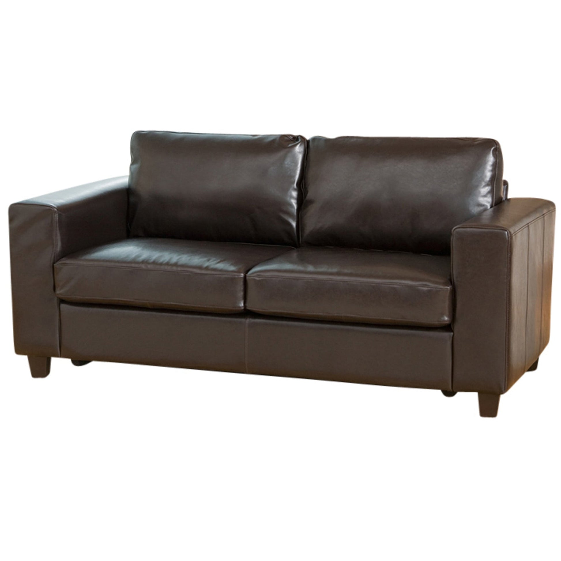 Woodlock Leather 3 Seater Sofa Bed - Sofa & Living