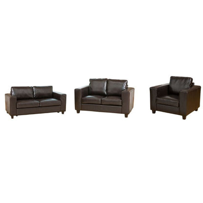 Woodlock Leather 3+2+1 Sofa Set Suite